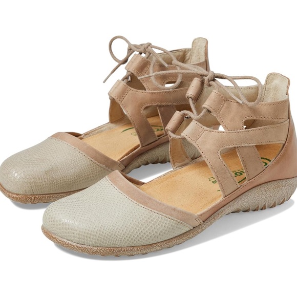 Naot Shoes - NAOT KATA stylish beige lizard/leather shoe, size 38/7.5